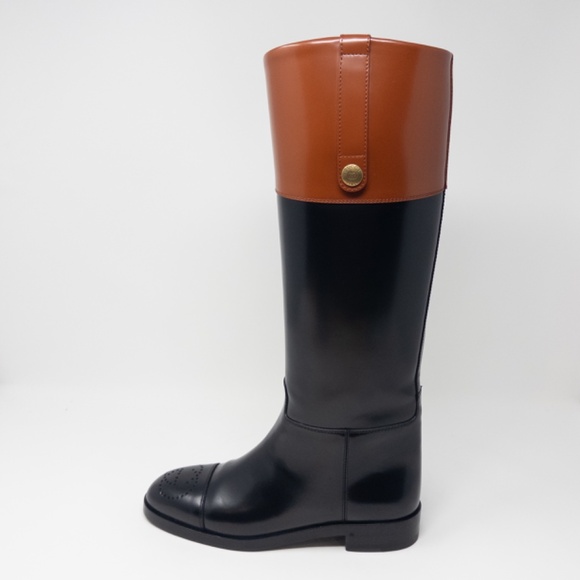 Gucci Zelda Horsebit Double G Harness Riding Jumping Boots GG Womens 37 EU 7 US - Picture 2 of 14